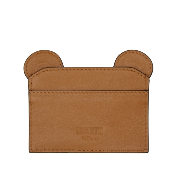 MOSCHINO Brown Teddy Bear Card Holder - Picture 2 of 6